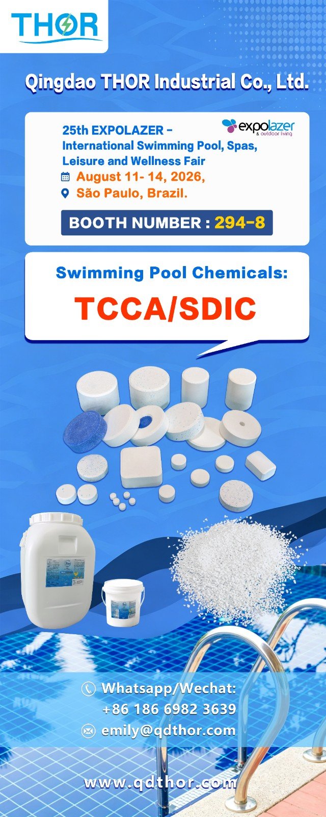 Visit Qingdao THOR at the 25th EXPOLAZER International Swimming Pool Fair 2026